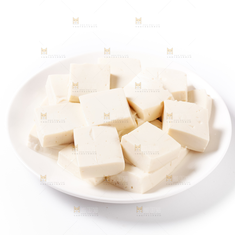 盘里的豆腐块