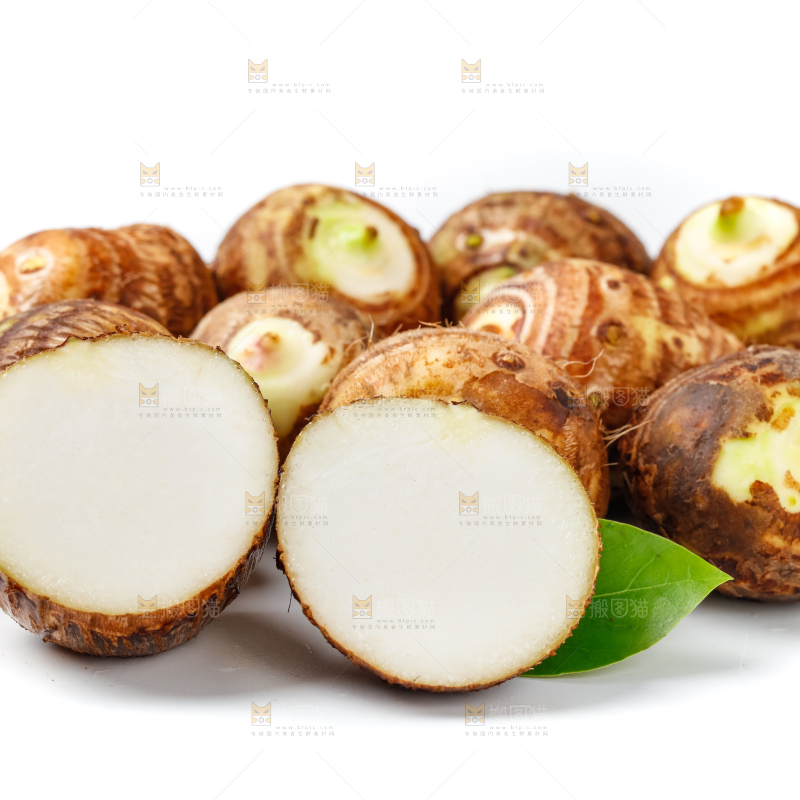 白底上一堆云南小芋头