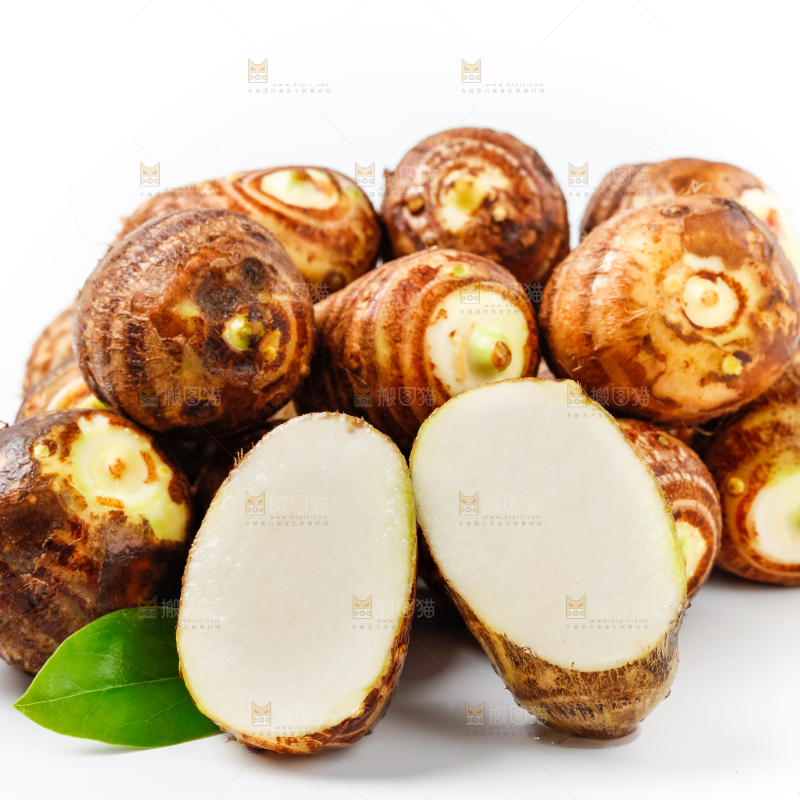 白底上一堆云南小芋头