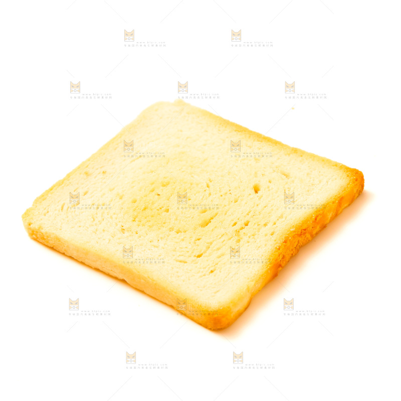 白底上的烤馍片