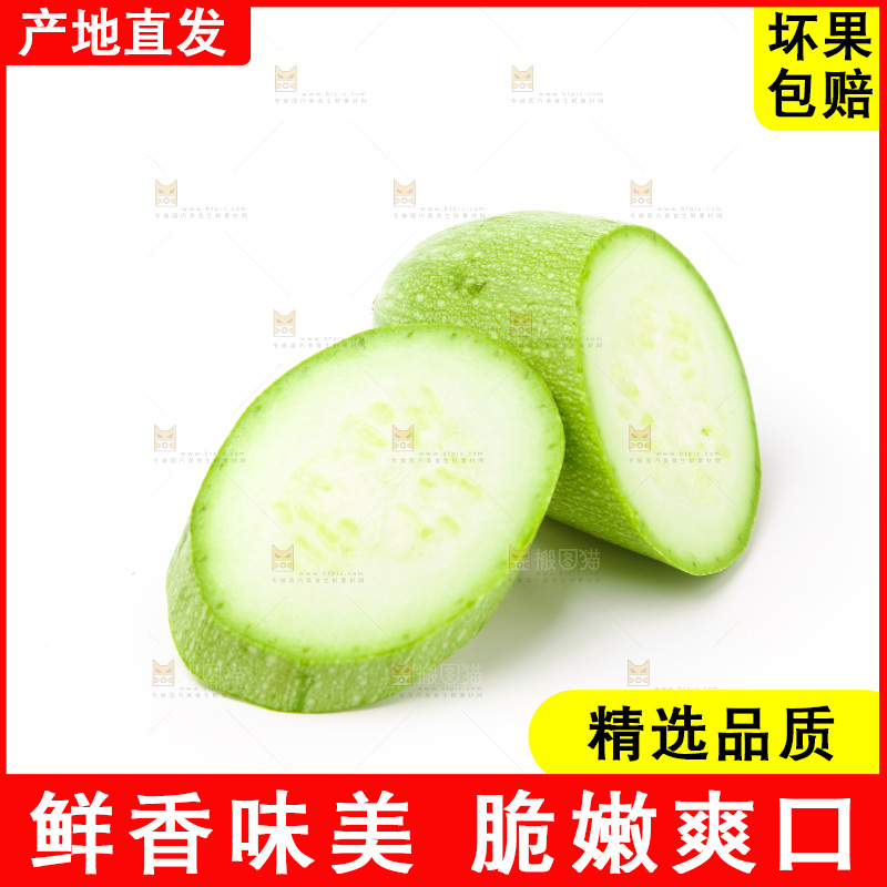 白底上放着西葫芦