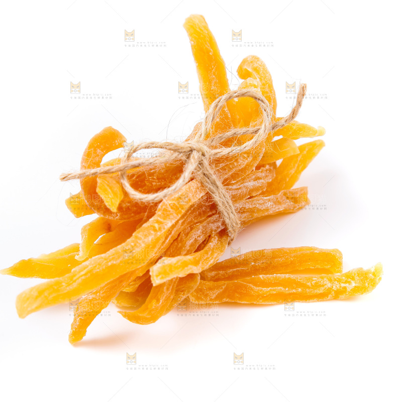 白底上放着红薯干