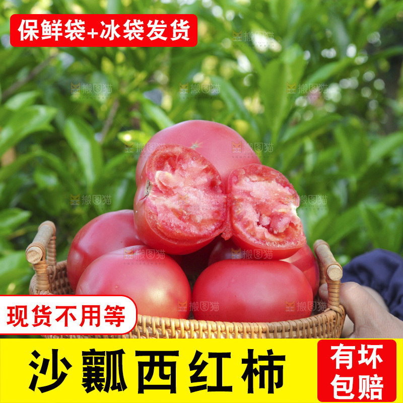 手里端着一篮西红柿