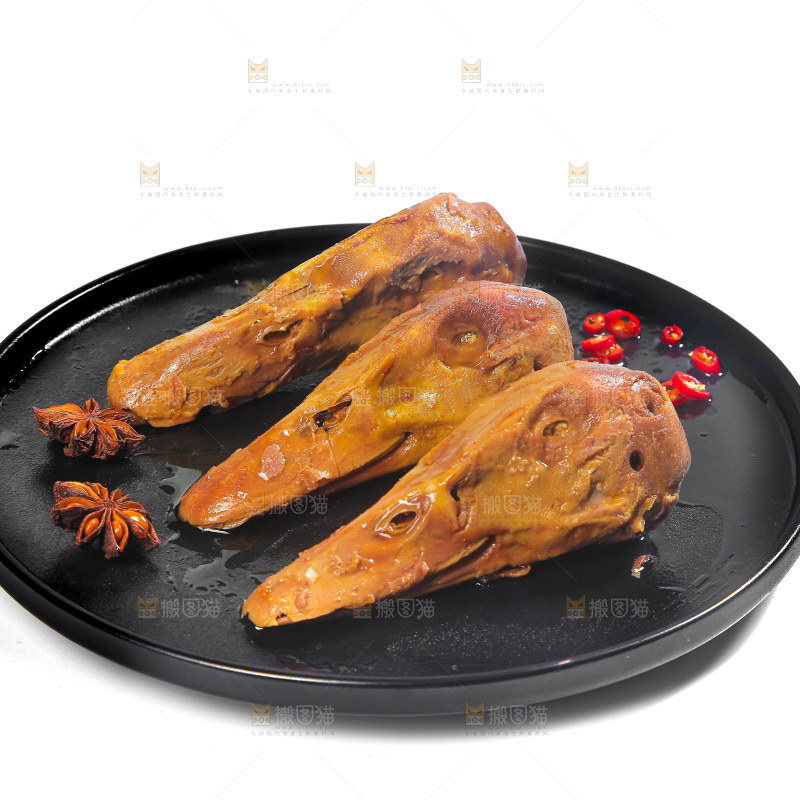 一盘麻辣鸭头