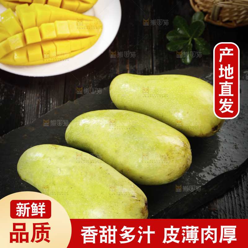 黑底上放着海南金煌芒