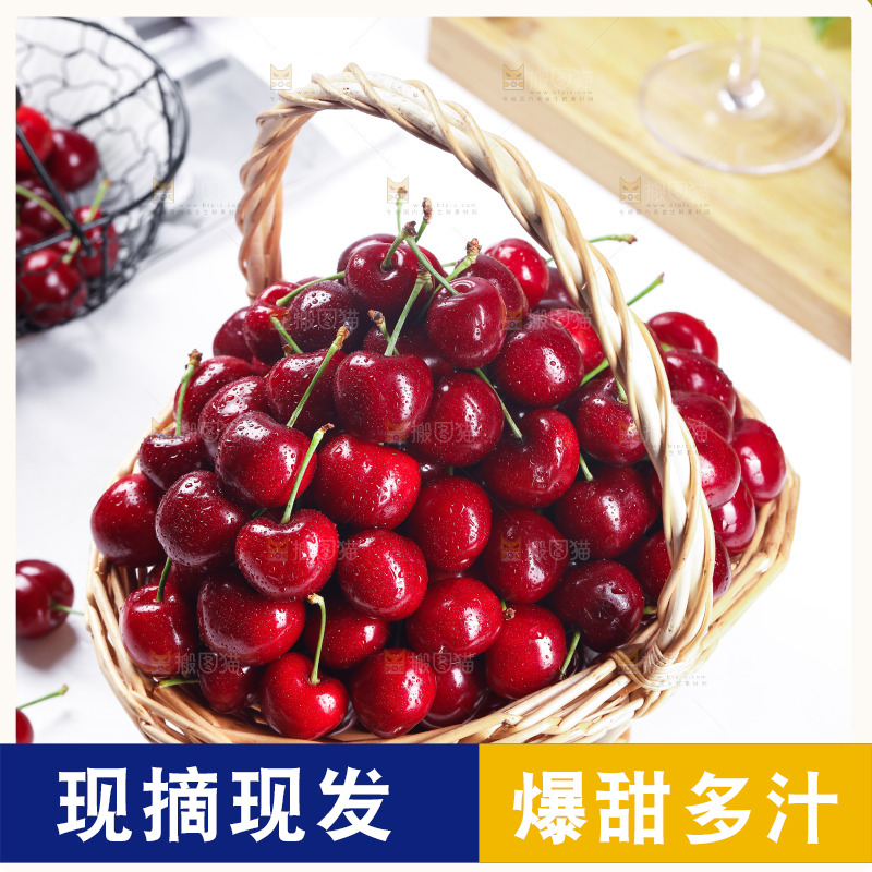 一篮美早大樱桃