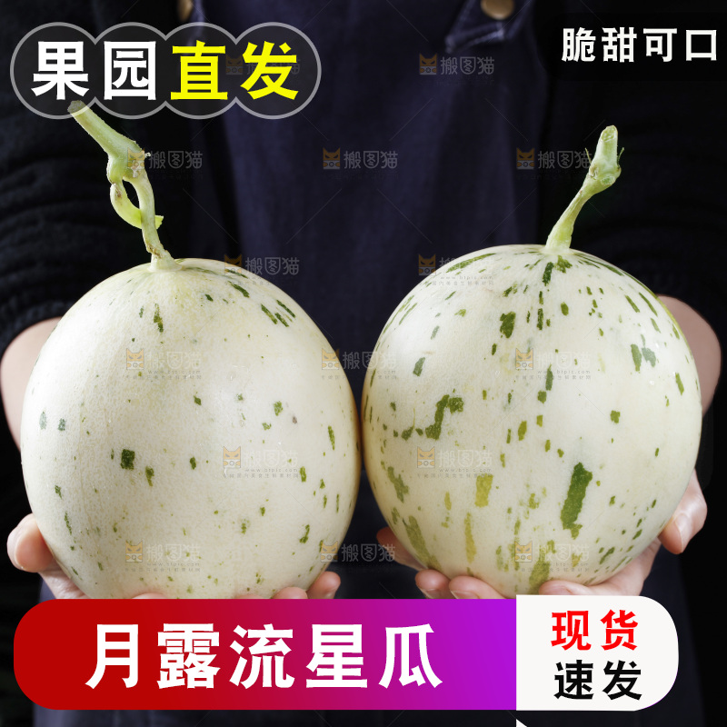手里拿着流星蜜瓜
