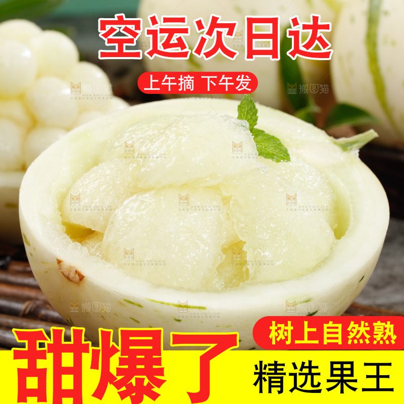 月露流星蜜瓜果肉