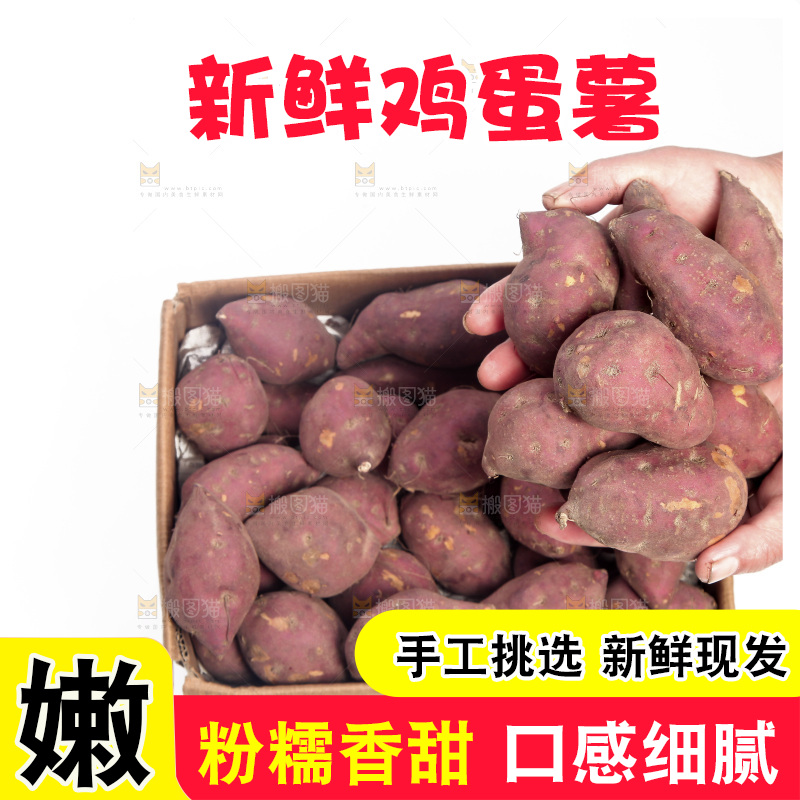 手里捧着小香薯