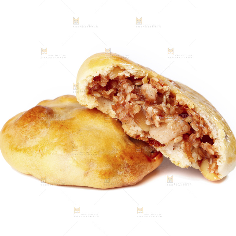 白底上放着鸡仔饼