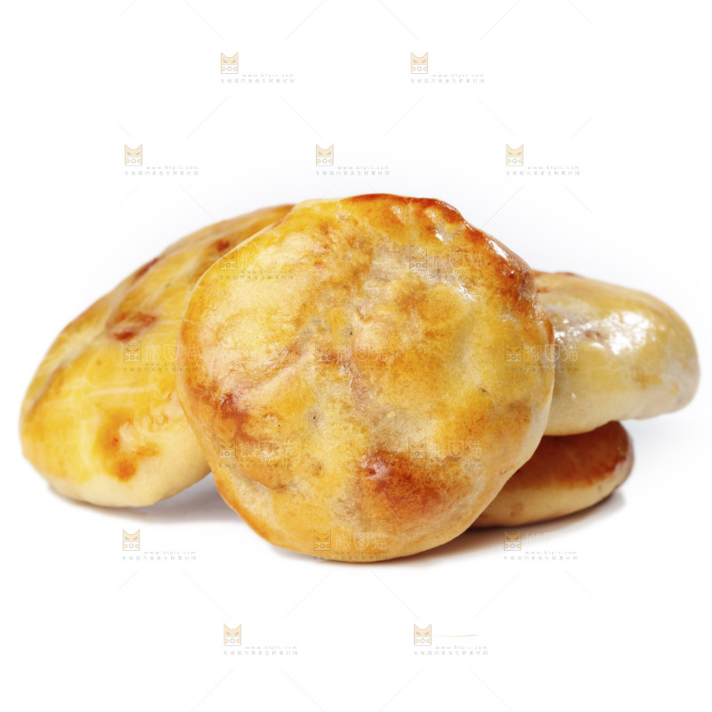 白底上放着鸡仔饼