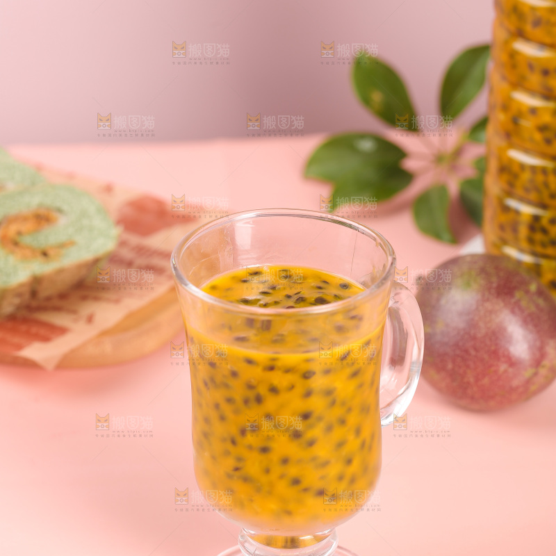 一杯百香果果酱