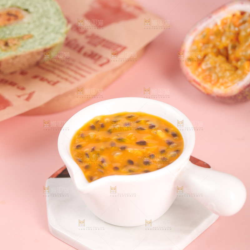 一碟百香果果酱