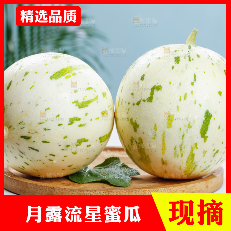 木板上的月露流星瓜