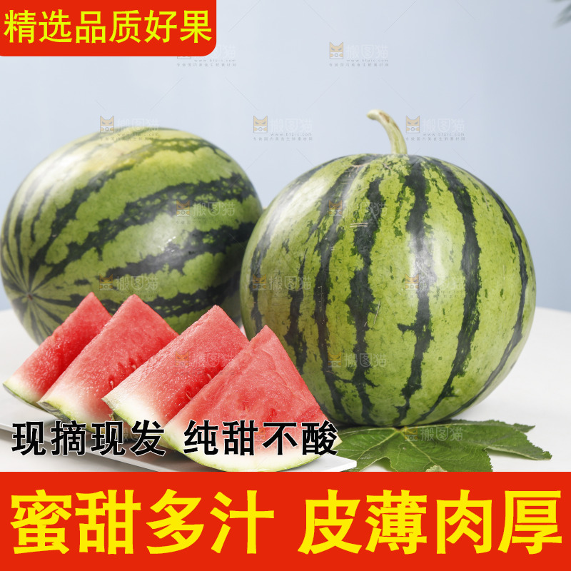 桌子上放着8424西瓜