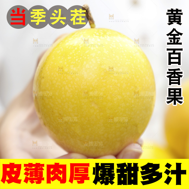 手里拿着黄金百香果