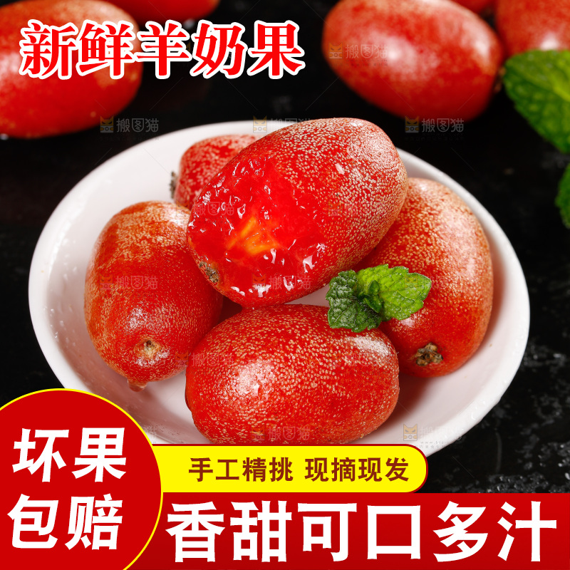 黑底上放着一盘云南羊奶果