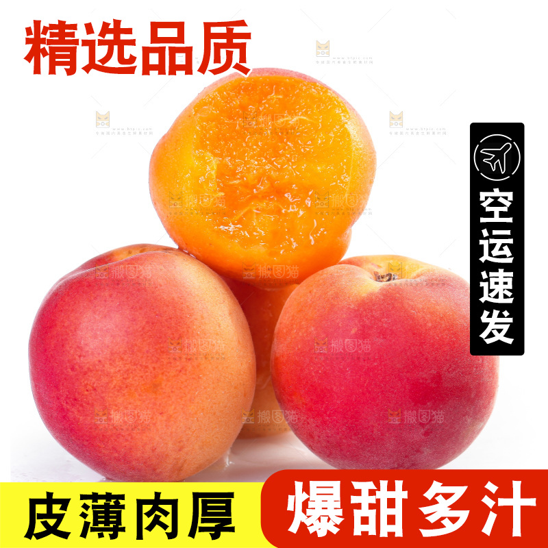 白底上放着小红杏