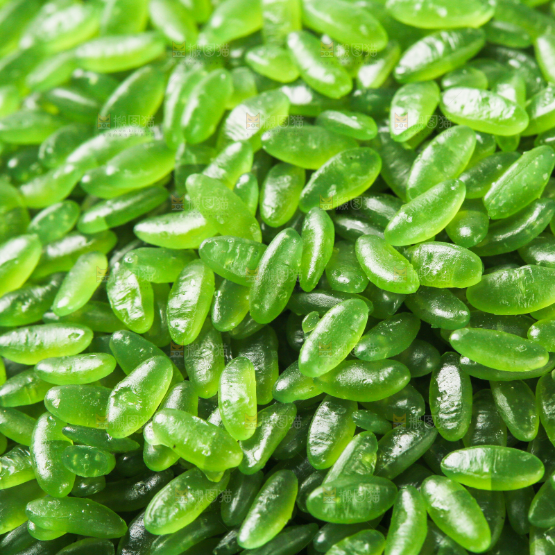 一堆香糯绿竹米