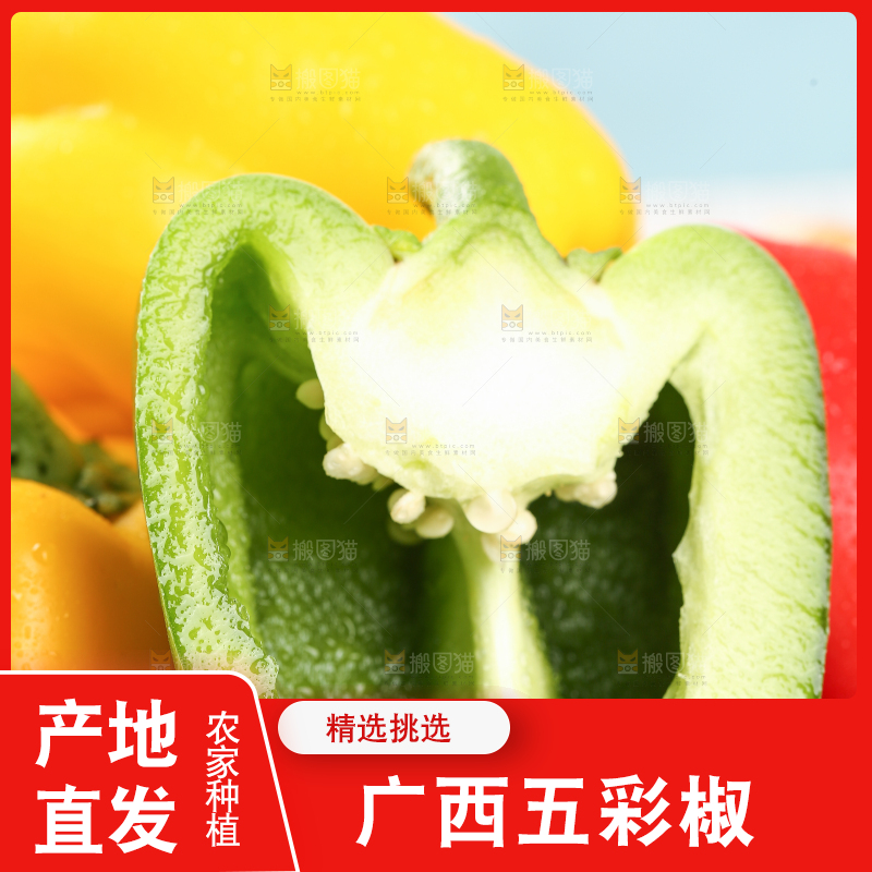 一篮五彩椒