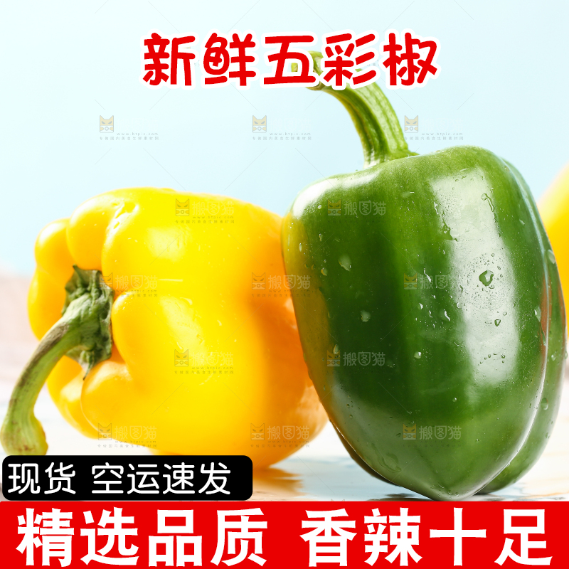 盘子里的山东彩椒