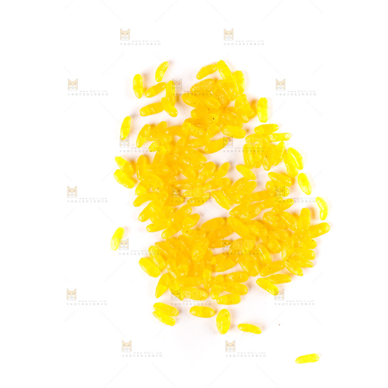 白底上的黄金米