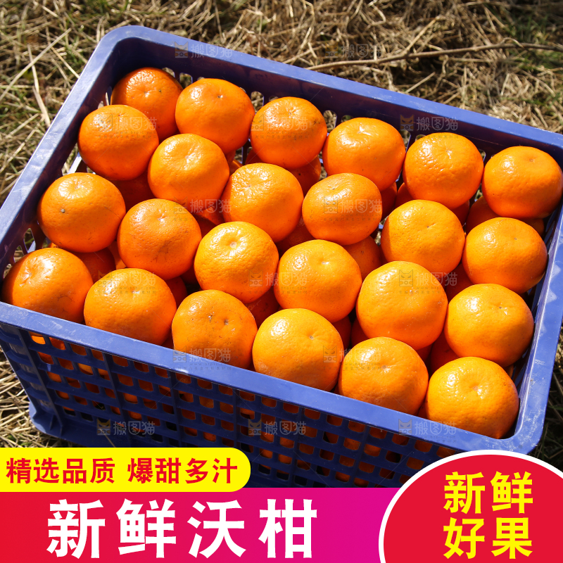 地上放着一框沃柑