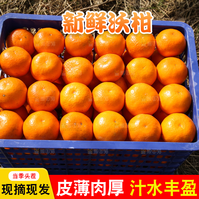 地上放着一框沃柑