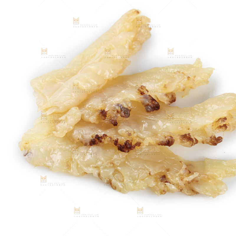 白底上的海蜇皮