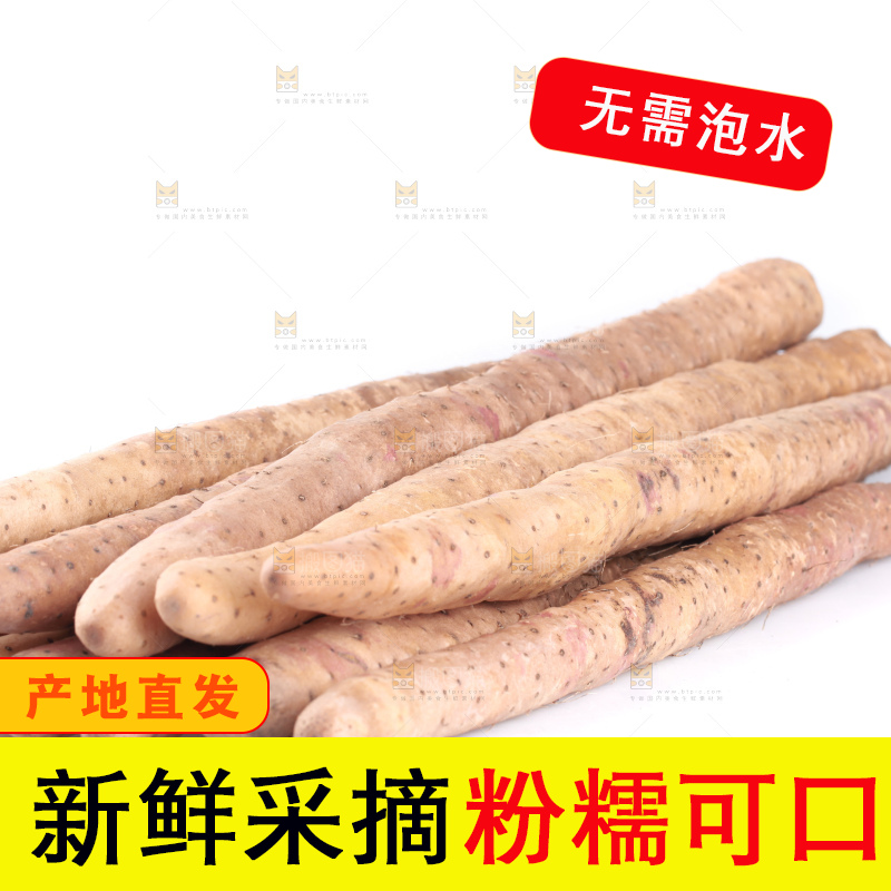 白底上一堆铁棍山药
