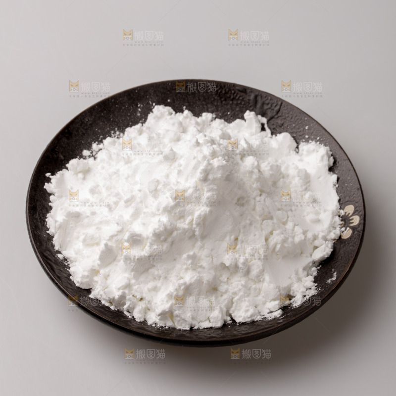 盘子里装着豌豆淀粉
