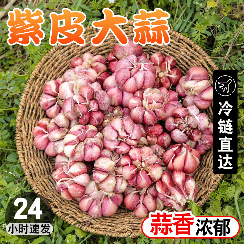 一篮紫皮大蒜