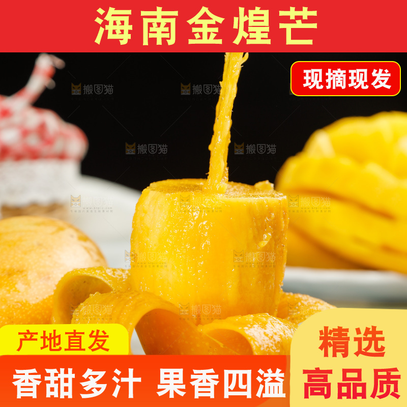 白石板上的海南金煌芒