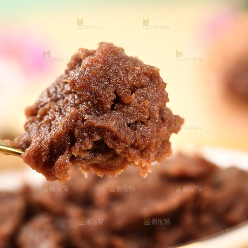 勺子上的豆沙馅