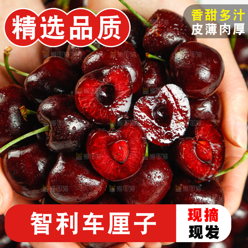 手里捧着进口车厘子