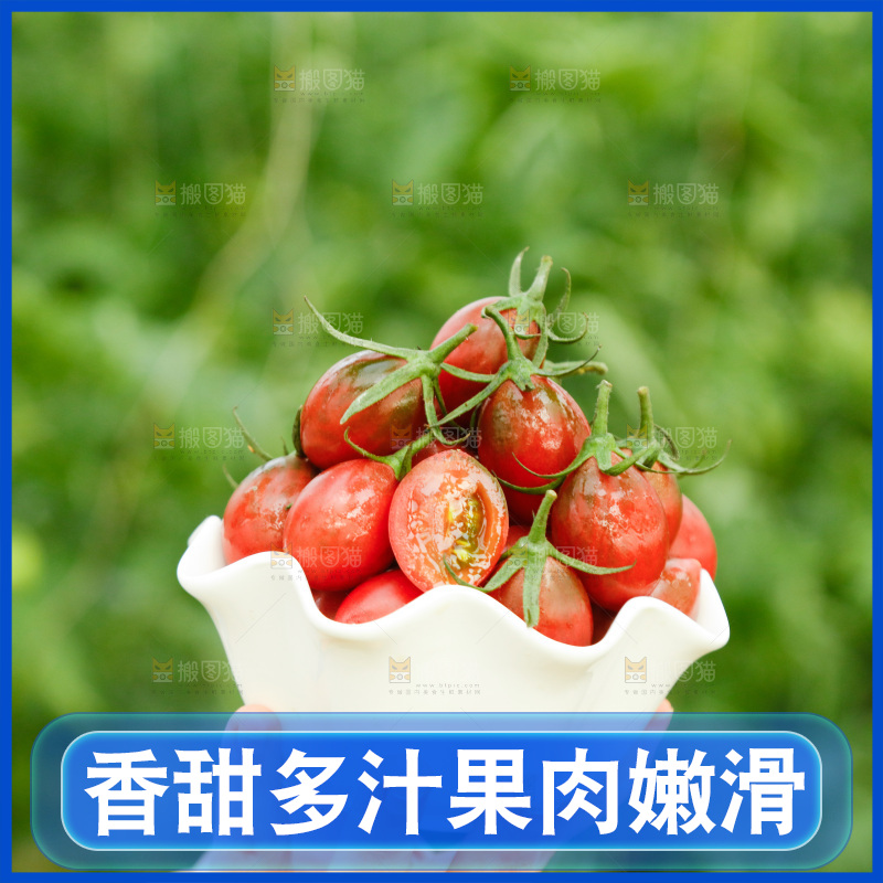 碟子里装着珍珠小番茄