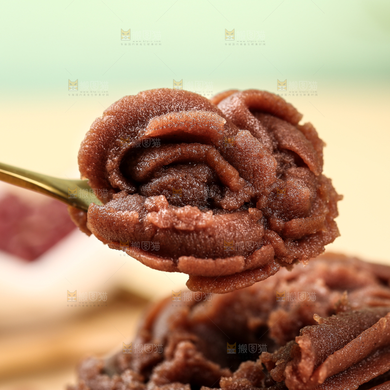 勺子上的豆沙馅
