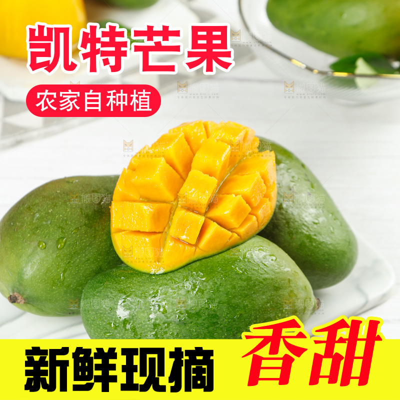 白底上放着凯特芒