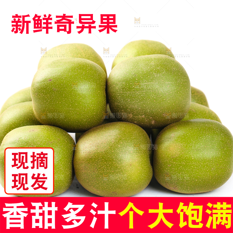 白底上的猕猴桃