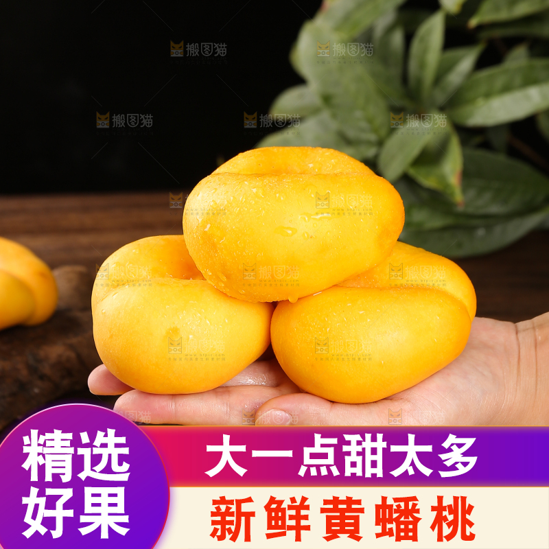 手捧着黄金蟠桃