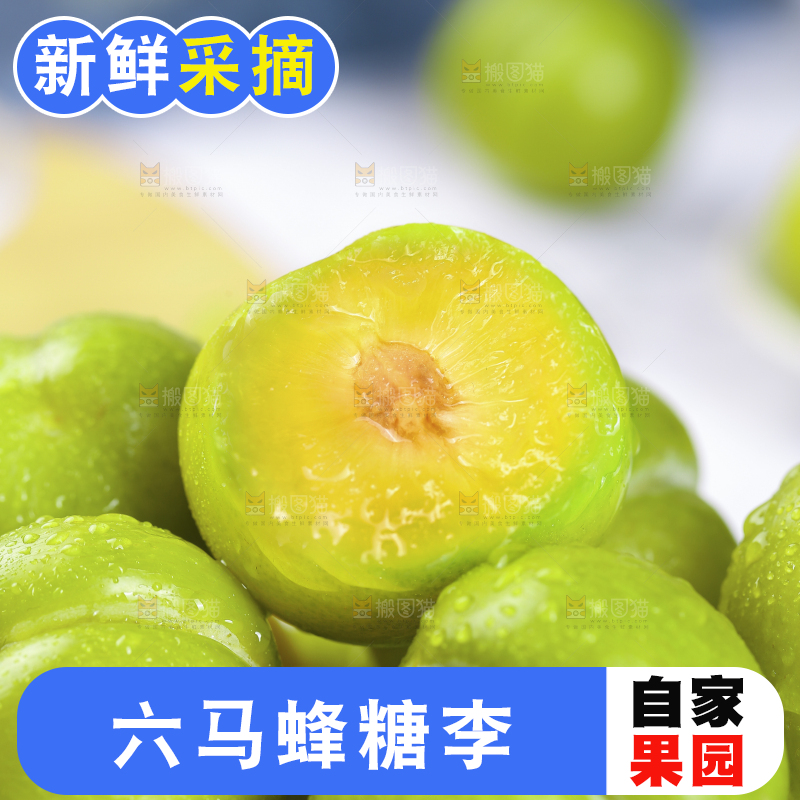 新鲜的蜂糖李
