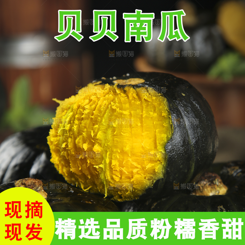 新鲜的贝贝南瓜