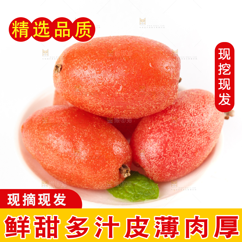 白底上的一盘新鲜羊奶果