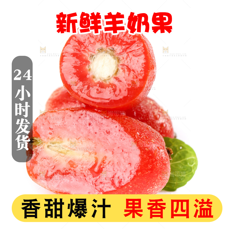 白底上的云南羊奶果