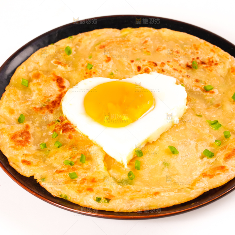 盘子里的煎手抓饼