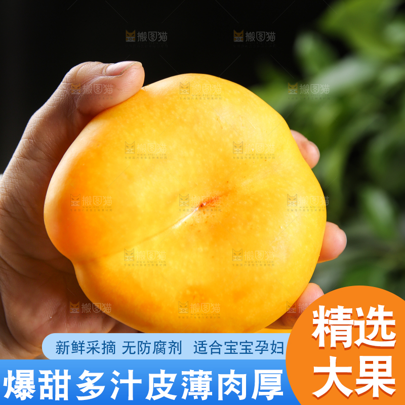 手拿着的黄蟠桃