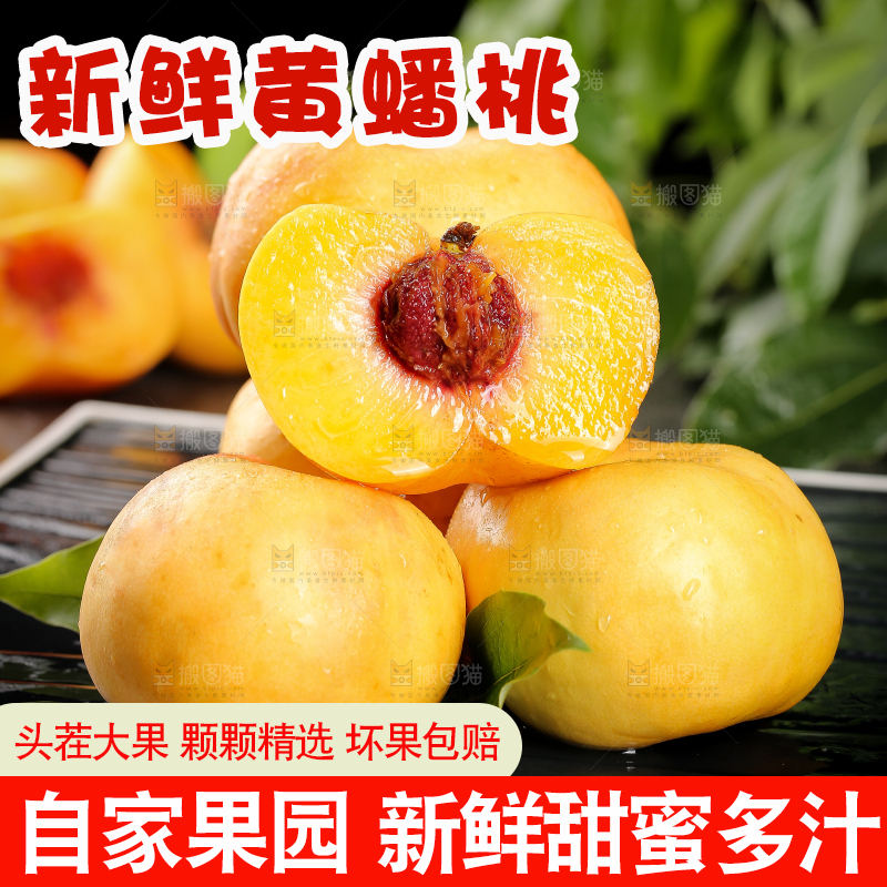 深底上的黄金油蟠桃