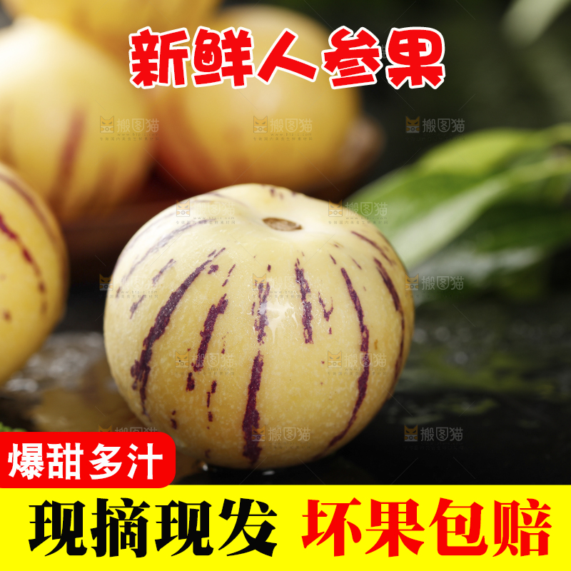 黑石板上的人参果