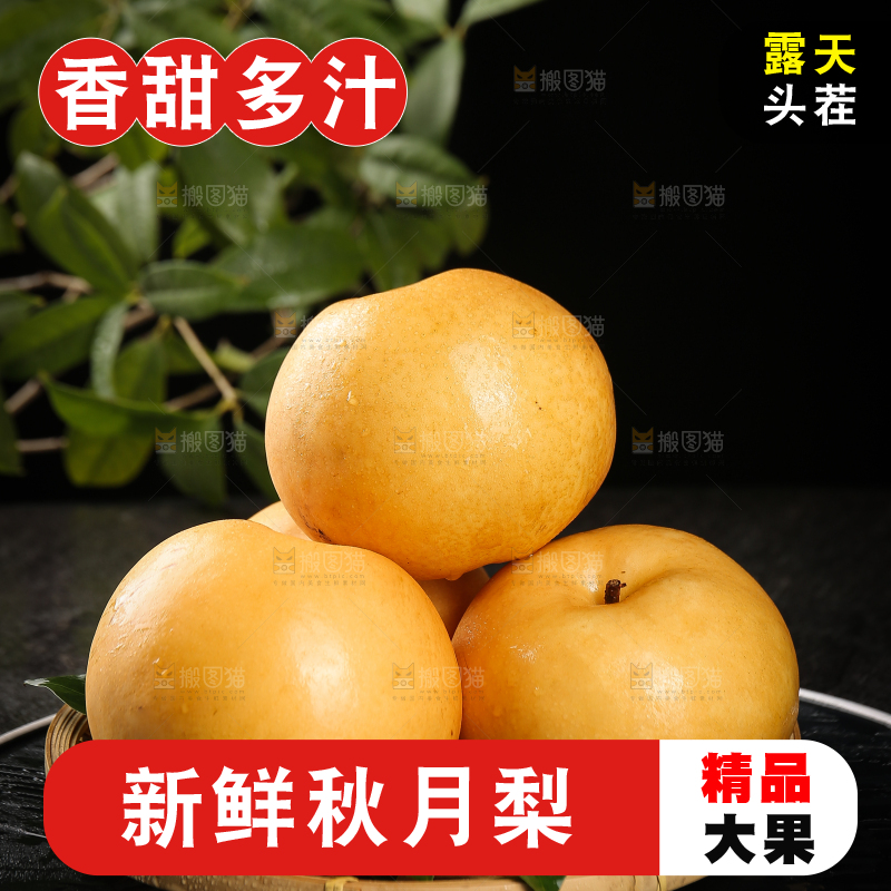 盘子里的莱阳秋月梨