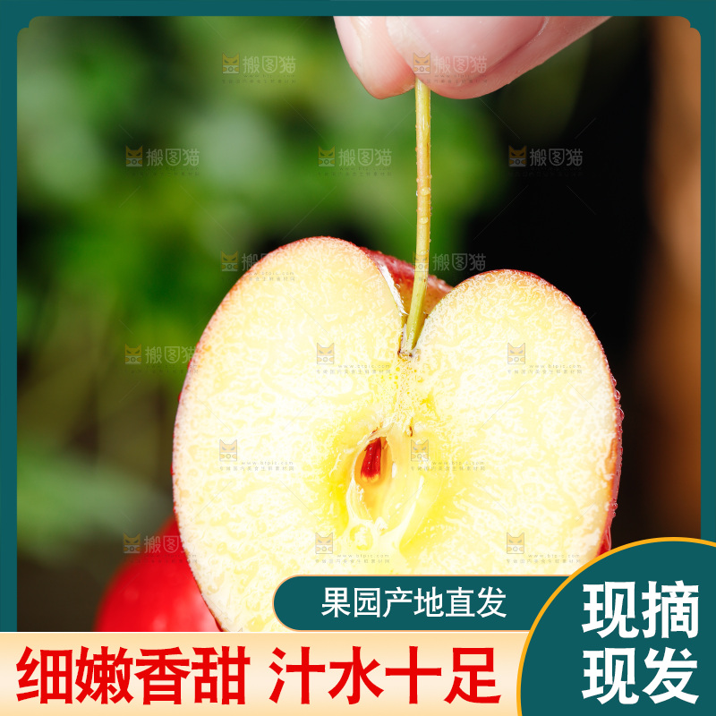 手里拿着海棠果